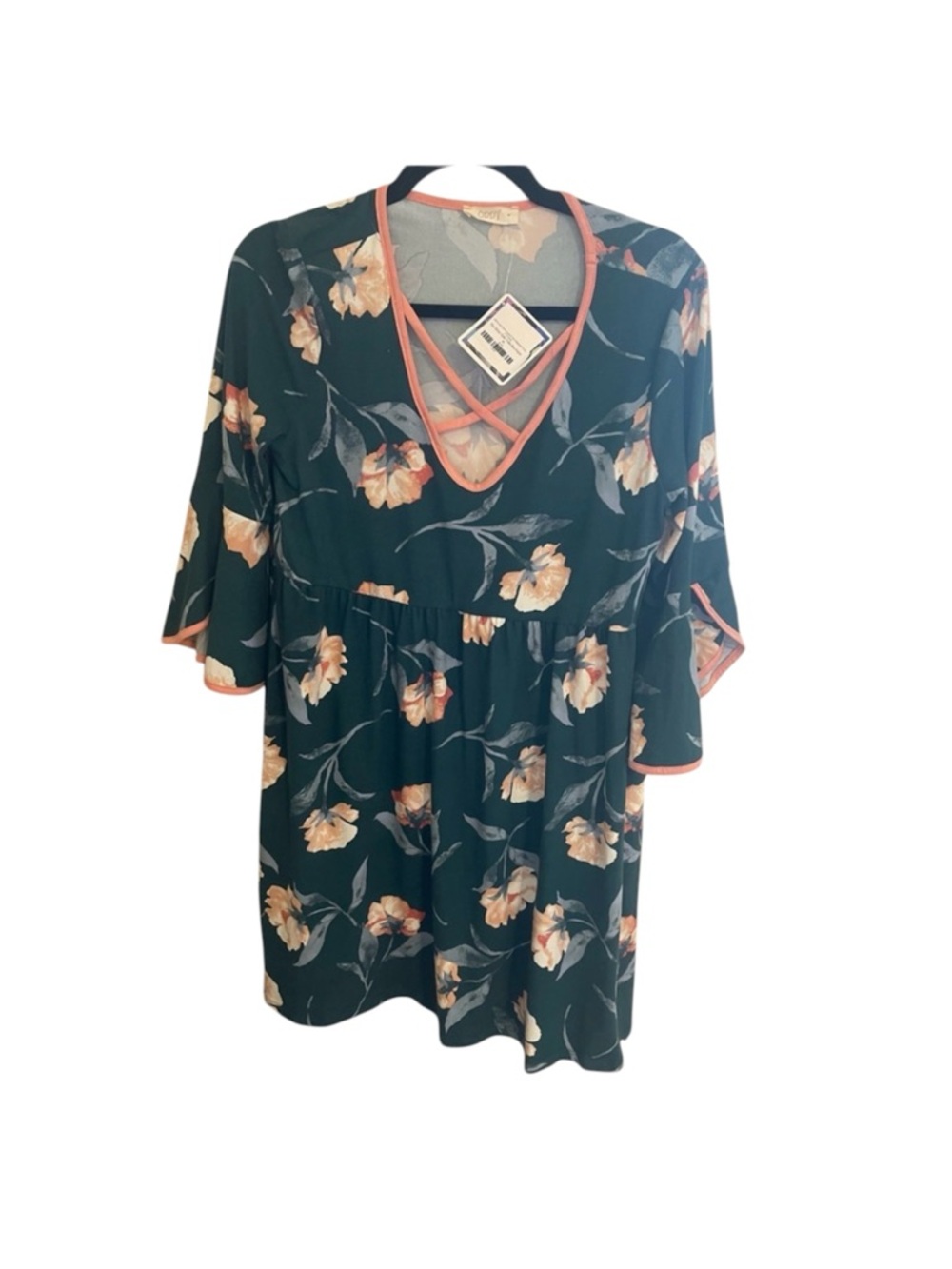 ODDI Mini Dress with Floral Print Size M